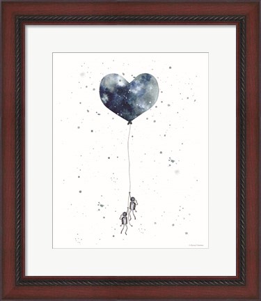 Framed Heart on Balloon Print