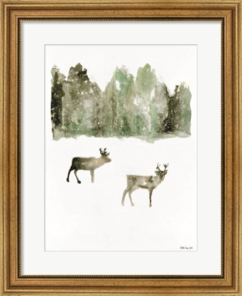 Framed Reindeer 1 Print