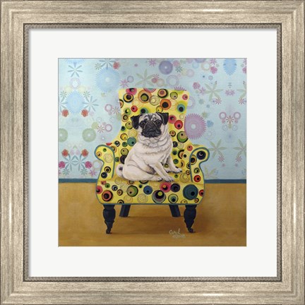 Framed Pug-a-dots Print