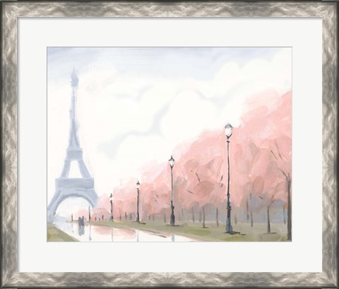 Framed Paris au Printemps II Print