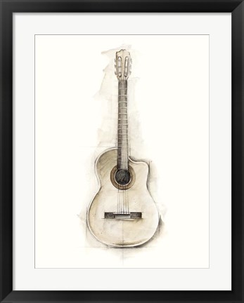 Framed Ethan&#39;s Guitar II Print