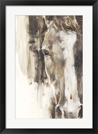 Framed Cropped Equine Study I Print