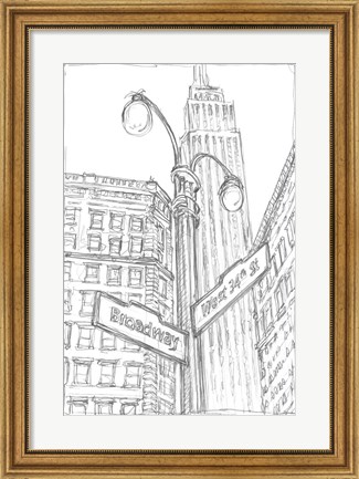 Framed NY Intersection II Print