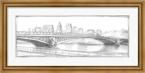 Framed Pont Mirabeau Print
