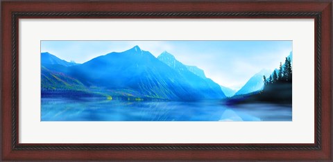 Framed Mountainscape Panorama II Print