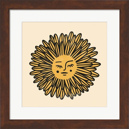 Framed Flower Face II Print