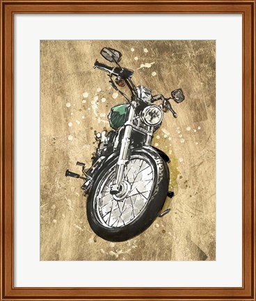 Framed Metallic Rider II Print