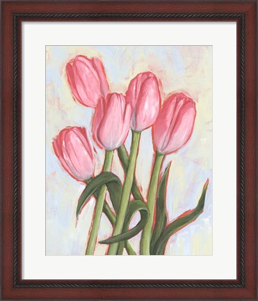 Framed Peppy Tulip I Print