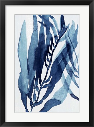 Framed Blue Drift II Print