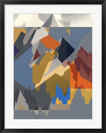 Framed Mountain Extraction II Print