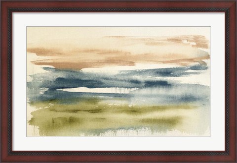 Framed Blended Horizon I Print