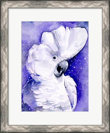 Framed Celestial Cockatoos I Print