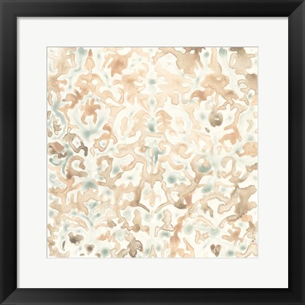 Framed Terracotta Garden Tile II Print