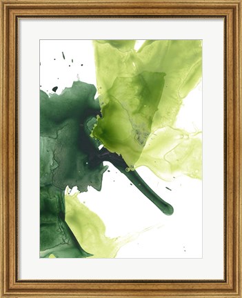 Framed Emerald Swath I Print