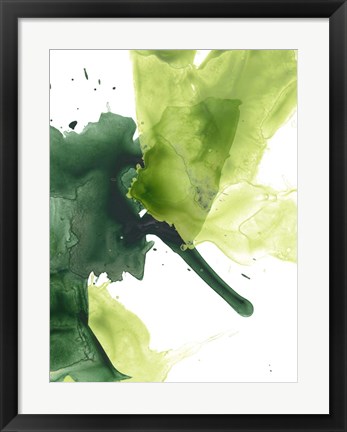 Framed Emerald Swath I Print