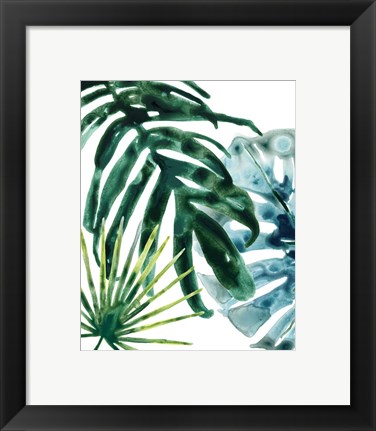 Framed Tropical Leaf Medley IV Print