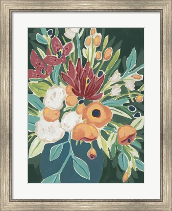 Framed Blissful Bouquet I Print