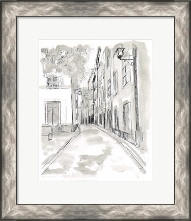 Framed European City Sketch IV Print