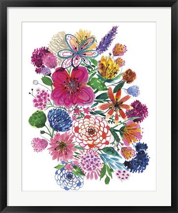 Framed Free Floral I Print