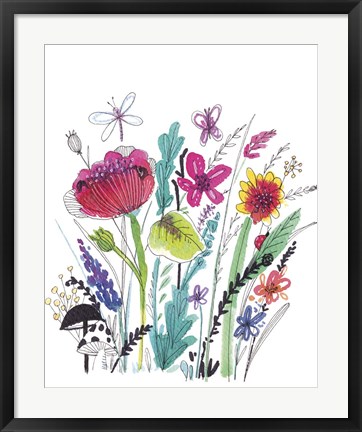 Framed Free Floral III Print