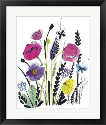 Framed Free Floral IV Print