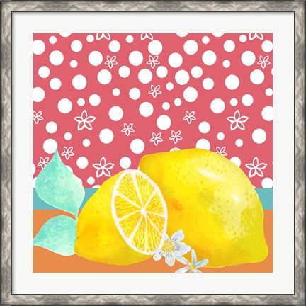 Framed Lemon Inspiration I Print