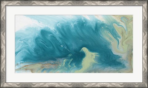 Framed Breaking Surf II Print