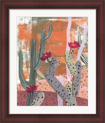 Framed Desert Flowers I Print