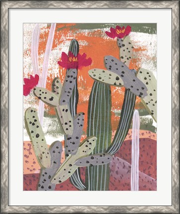 Framed Desert Flowers III Print