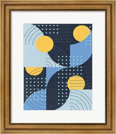 Framed Moonlit Surf II Print