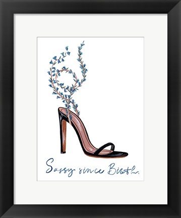 Framed Sassy Statement II Print