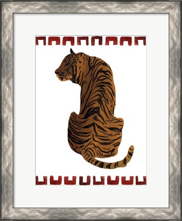 Framed Asian Tiger I Print