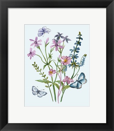 Framed Wildflowers Arrangements IV Print