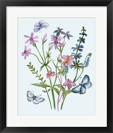 Framed Wildflowers Arrangements IV Print