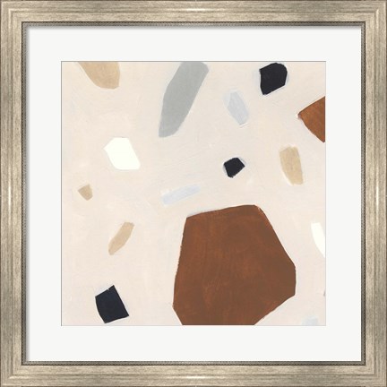 Framed Terrazzo Shards I Print