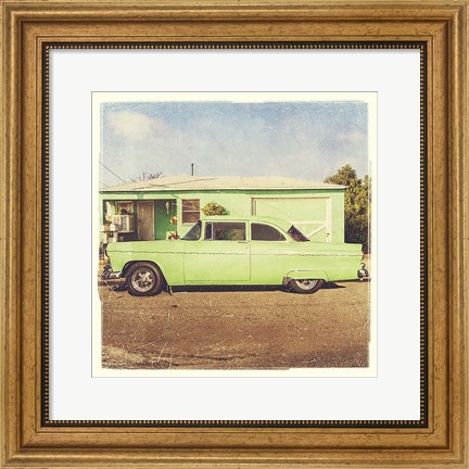 Framed Vintage Ride IV Print
