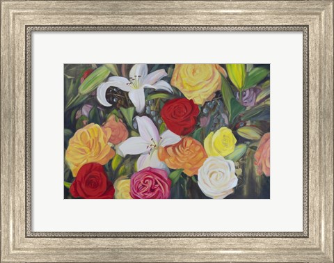Framed Floral Abundance II Print