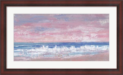 Framed Coastal Pink Horizon II Print