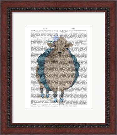 Framed Ballet Sheep 5 Book Print Print