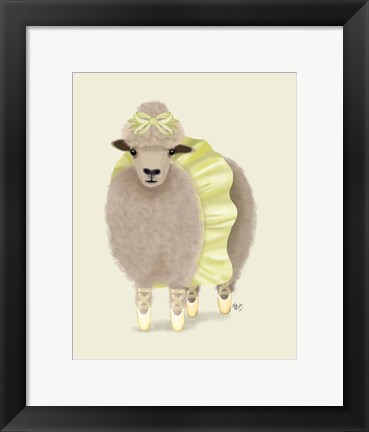 Framed Ballet Sheep 2 Print