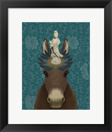Framed Donkey Bodhisattva Print
