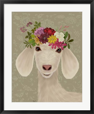 Framed Goat Bohemian 2 Print
