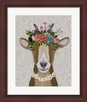 Framed Goat Bohemian 3 Print