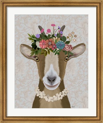 Framed Goat Bohemian 3 Print