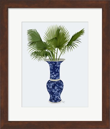 Framed Chinoiserie Vase 8, With Plant Print