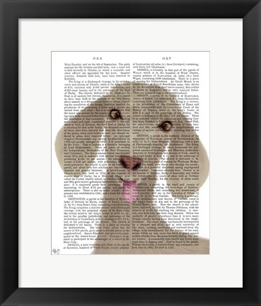 Framed Funny Farm Goat 1 Book Print Print