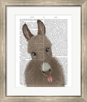 Framed Funny Farm Donkey 2 Book Print Print