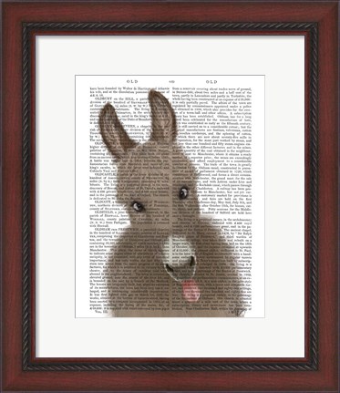 Framed Funny Farm Donkey 2 Book Print Print