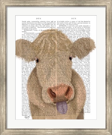 Framed Funny Farm Cow 1 Book Print Print