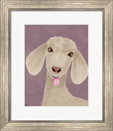Framed Funny Farm Goat 1 Print